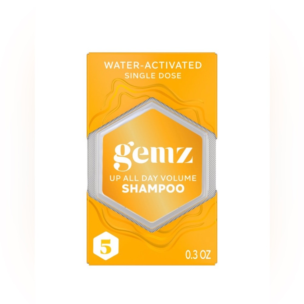 GEMZ Volumizing Shampoo, Up All Day, Color Safe — 5ct/0.3oz